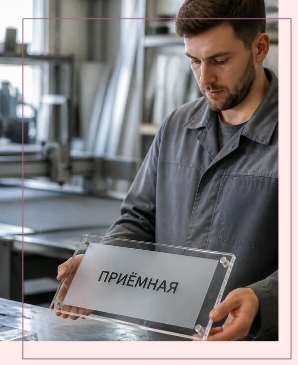 Таблички из оргстекла на заказ в Кумертау от 3982 р. | Аванза-Кра